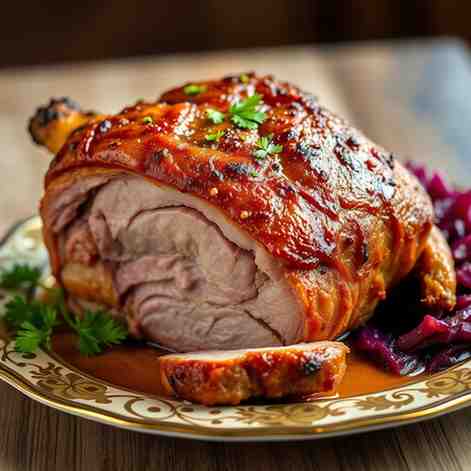 Crispy German Pork Shoulder with Skin